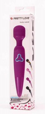 Vibrator Bagheta Body Wand, Violet, 25 cm foto