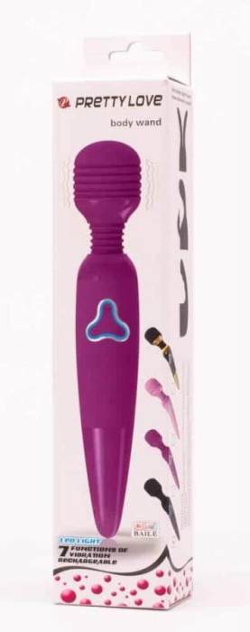 Vibrator Bagheta Body Wand, Violet, 25 cm