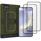 Folie de protectie Ecran HOFI Glass PRO+ pentru Samsung Galaxy S25+ S936, Sticla Securizata, Full Glue, Set 2 bucati, Neagra