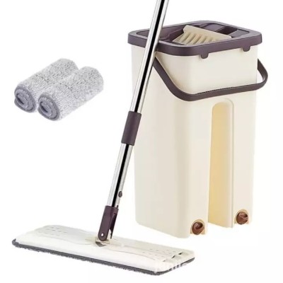 Mop profesional cu doua cuve de spalare si uscare + 2 rezerve cadou foto