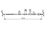 BOSCH 1 987 482 349 Cablu, frana de parcare
