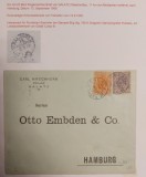 Romania 1906 - Scrisoare circulata GALATI-HAMBURG