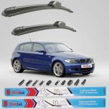 Cumpara ieftin Ștergătoare Parbriz TeamCar&reg; Set Față BMW Seria 1 E87 (2004&ndash;2011) Cauciuc Hook 9x3mm 550mm/480mm