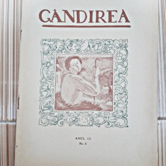 Revista Gandirea, anul III, nr.6/1923 (Lucian Blaga, scrieiri si poezie)
