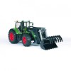 Tractor Bruder Fendt 936 Vario, Jucarie Realista cu Volan, Remorca, Compatibil cu Figurine, +3 Ani