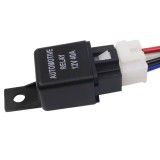 Releu auto 12V 4 pini 40A cu soclu &ndash; compatibil sisteme electrice pe 12V