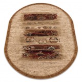 Covor de l&acirc;nă Omega oval Modena lumină rubinie, 170x235 cm