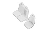 Huse Scaune Dedicate Iveco Daily 2015-2016 + Cotiera, Gri/Negru, Textil, Set 6 Piese, Umbrella