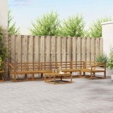 vidaXL Set de canapele de exterior 7 pcs natural Lemn Solid de Acacia 3367697