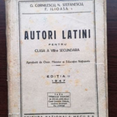 Autori latini pentru clasa a VIII-a secundara- G. Cornilescu, N. Stefanescu