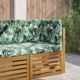 vidaXL Perna pentru canapea de exterior 3 pcs Model cu frunze 900756