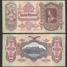 UNGARIA BANCNOTA DE 100 PENGO 1930 MATEI CORVIN A CIRCULAT IN TRANSILVANIA UNC