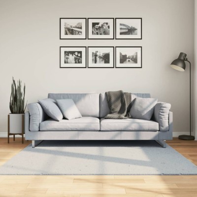 Covor HUARTE, fir scurt, moale și lavabil, albastru, 160x160 cm foto