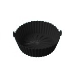 Cos pentru friteuza cu aer May Huang, silicon, negru, 20 cm
