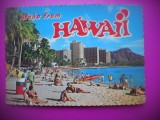 HOPCT 7902 ALOHA....HAWAII -PLAJA -STAMPILOGRAFIE/FRANCATURA-SUA-AMERICA DE NORD -CIRCULATA, Printata