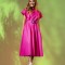 Rochie midi din bumbac cu maneci raglan Ilona