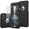 Husa carcasa telefon Iphone 8 Plus 360&deg; Ultra Subtire si Folie Sticla - Black Matte