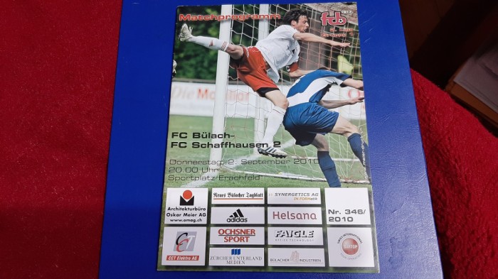 program FC Bulach - FC Schaffausen