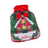 Recipient textil apa calda Craciun 21x36 cm, 1.5 L