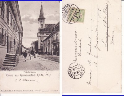 Sibiu, Hermannstadt -Strada Macelarilor- Rara-clasica foto