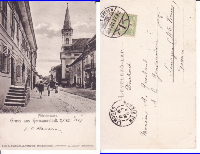Sibiu, Hermannstadt -Strada Macelarilor- Rara-clasica