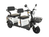 Cumpara ieftin Tricicleta electrica ZT-17-G, motor 1300W, baterie 60V 20Ah GRAPHENE, autonomie 50km, viteza maxima 25km/h, nu necesita permis de conducere - Alb