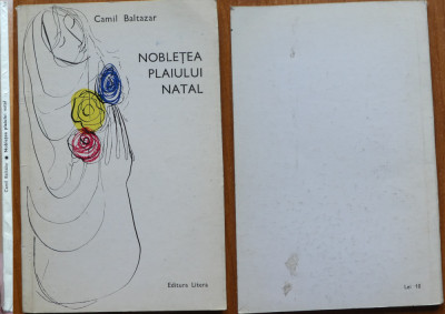 Camil Baltazar, Nobletea plaiului natal, 1976, ed.1 autograf catre Petru Vintila foto