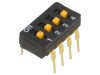 OMRON DIP-SWITCH 4 Secțiuni ON-OFF Model A6D-4103 THT 30VDC 2.54mm