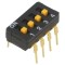 DIP-SWITCH 4 secțiuni ON-OFF 30VDC