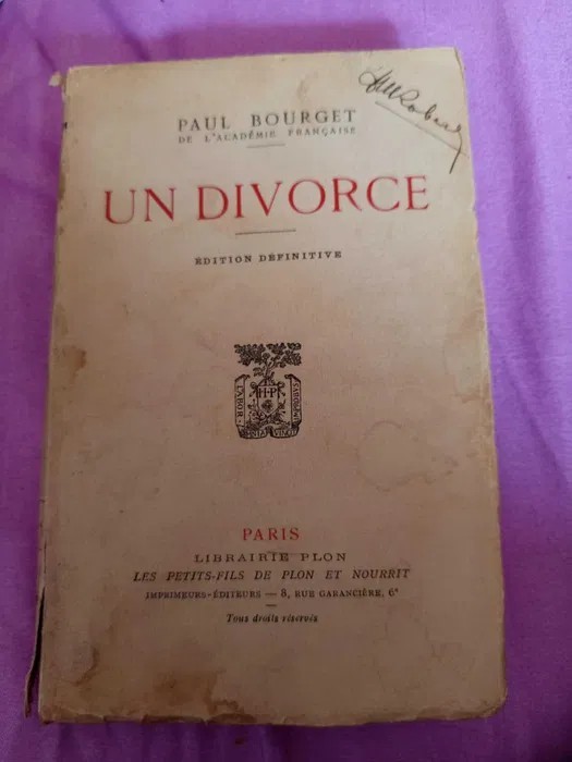 Paul Bourget - Un divorce (1904)