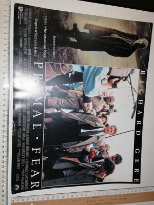 AFIS ORIGINAL CARTON CINEMA FILM PRIMAL FEAR - RICHARD GERE foto
