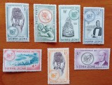 COLONII-BRITAN.-SIERA LEONE-''1961-''INDEPENDENTA''-LOT 7VAL. -MNH-Vezi-Scan