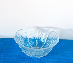 Bol cristal suflat mulaj - Floriform - design Pertti Kallioinen, Dansk Danemarca