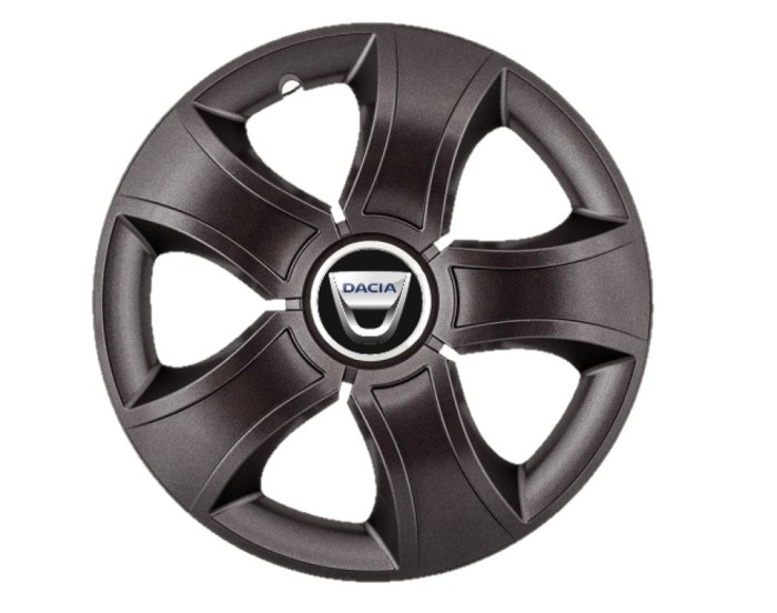 Set 4 capace roti Bis Negru R14 pentru gama auto Dacia