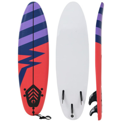 vidaXL Placă de surf, 170 cm, model dungi foto