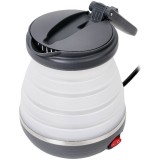 Fierbator electric pentru calatorie Adler AD 1279, 0.6 L, 750W, Negru/Alb