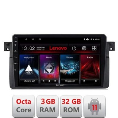 Navigatie BMW Seria 3 E46 D-052 Octa Core cu Android Radio Bluetooth Internet GPS WIFI DSP 3+32 GB 4G KIT-052+E LENOVO LITE CarStore Technology foto