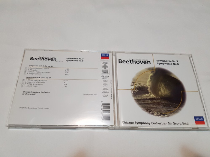 [CDA] Chicago Symphony Orchestra - Beethoven Symphonie 7 , 8 - cd audio original