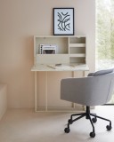 Birou inalt Ranya, creme, 80 cm latime