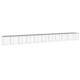 Cotet pui cu acoperis gri deschis 1003x98x90 cm otel galvanizat GartenMobel Dekor, vidaXL