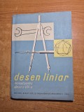Desen linear - manual pentru clasa a 8-a - din anul 1963