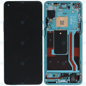 OnePlus 8T (KB2003) Unitate de afișare completă verde acvamarin 2011100214 foto