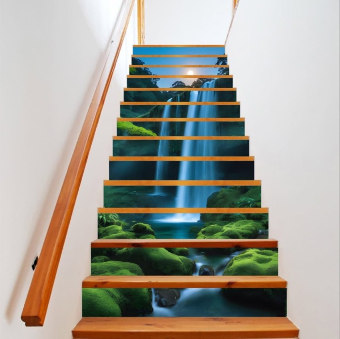 Sticker decorativ pentru scari interioare, print autoadeziv de inalta rezolutie, dimensine 200 x 124 cm, cod: AVX-STAIRS-14 FAVLine Selection