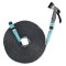 Furtun de gradina Navaris, 15m, cu pistol de pulverizare, conexiuni UE si US, 54175.02