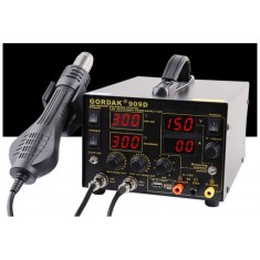 Statie de lipit cu letcon 3 in 1, suflanta si sursa de alimentare Gordak 909D