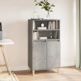 vidaXL Dulap &icirc;nalt, gri beton, 60x36x110 cm, lemn compozit