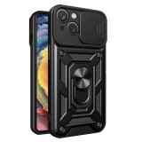 Husa telefon compatibila apple iphone 15 plus, camshield privacy, tech-h, negru