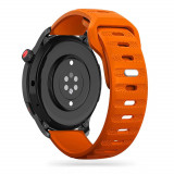 Curea Tech-Protect Iconband Line pentru Samsung Galaxy Watch 4/5/5 Pro/6 Portocaliu, Silicon