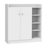 HOMCOM pantofar cu rafturi, 83x30x90cm, alb | Aosom Romania