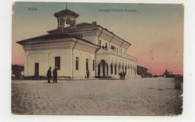 Braila Agentia fluviala romana 1911 foto